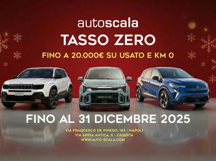 Tasso Zero Napoli-Caserta-Incentivi auto-Natale