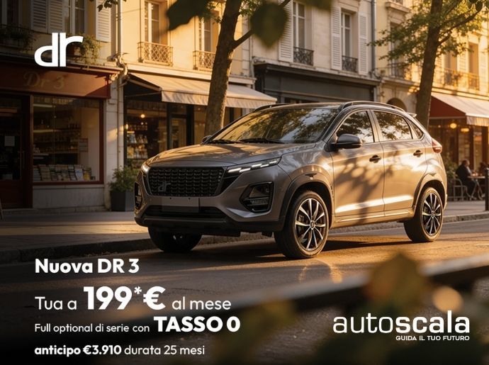 DR 3 a tasso zero con rata 199 euro disponibile a Napoli
